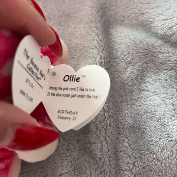 Small Pink Ollie Octopus from Ty - Picture 3 of 3